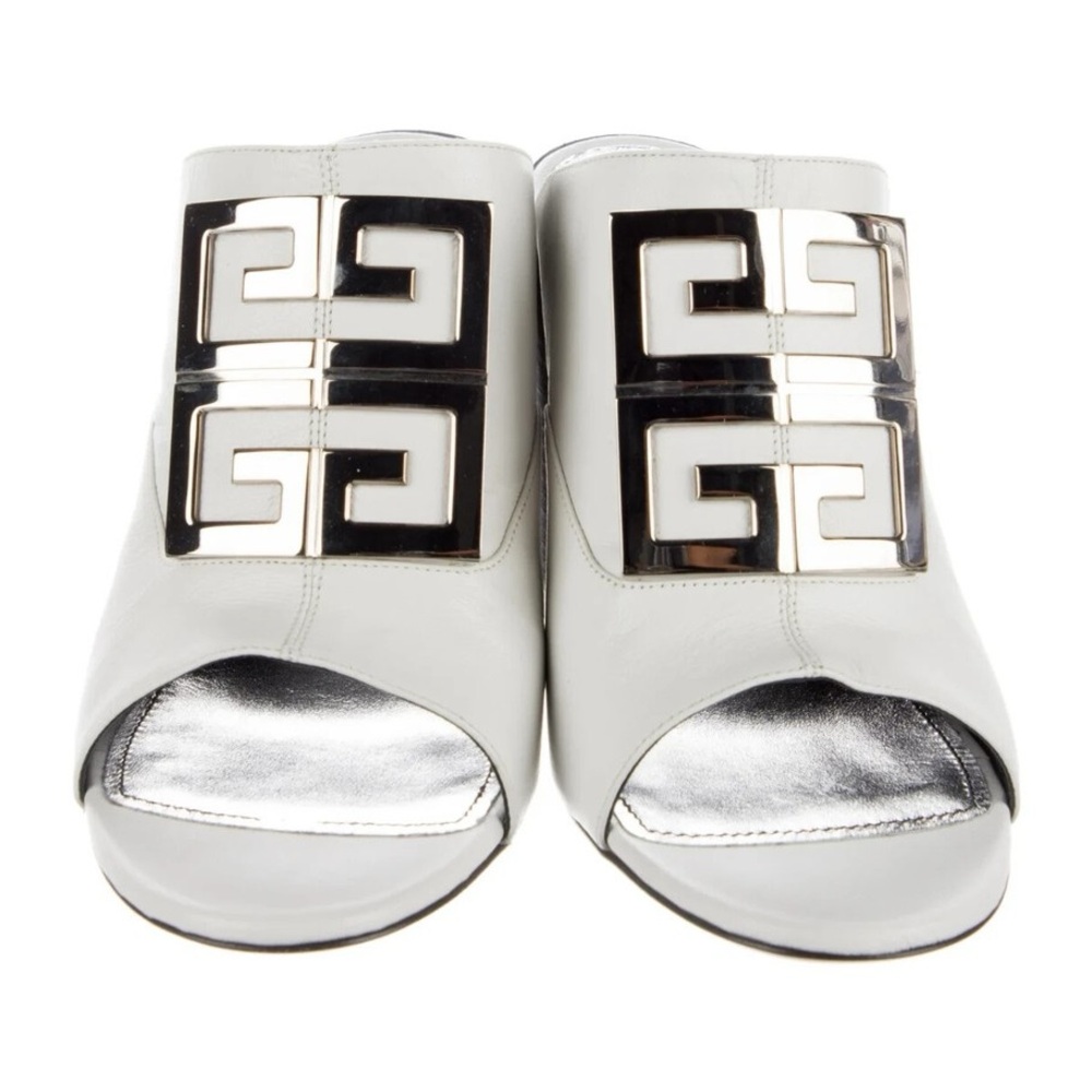 Givenchy White and Silver Heels